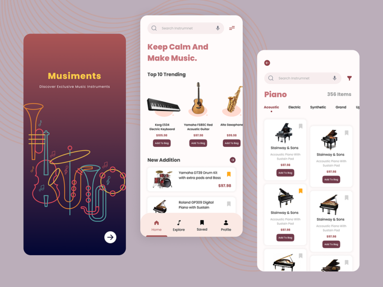 E-Commerce Store with Musical Products
